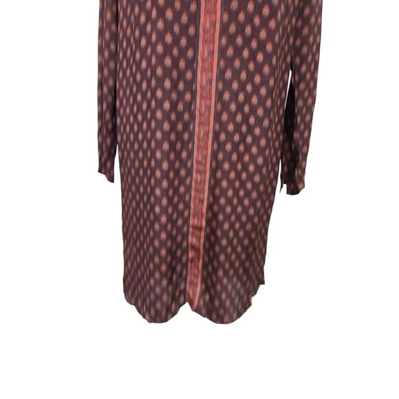 Sundance Women's‎ Boho Kurta Tunic Dress Split Sides Silky V-neck Petite XS - Picture 13 of 15